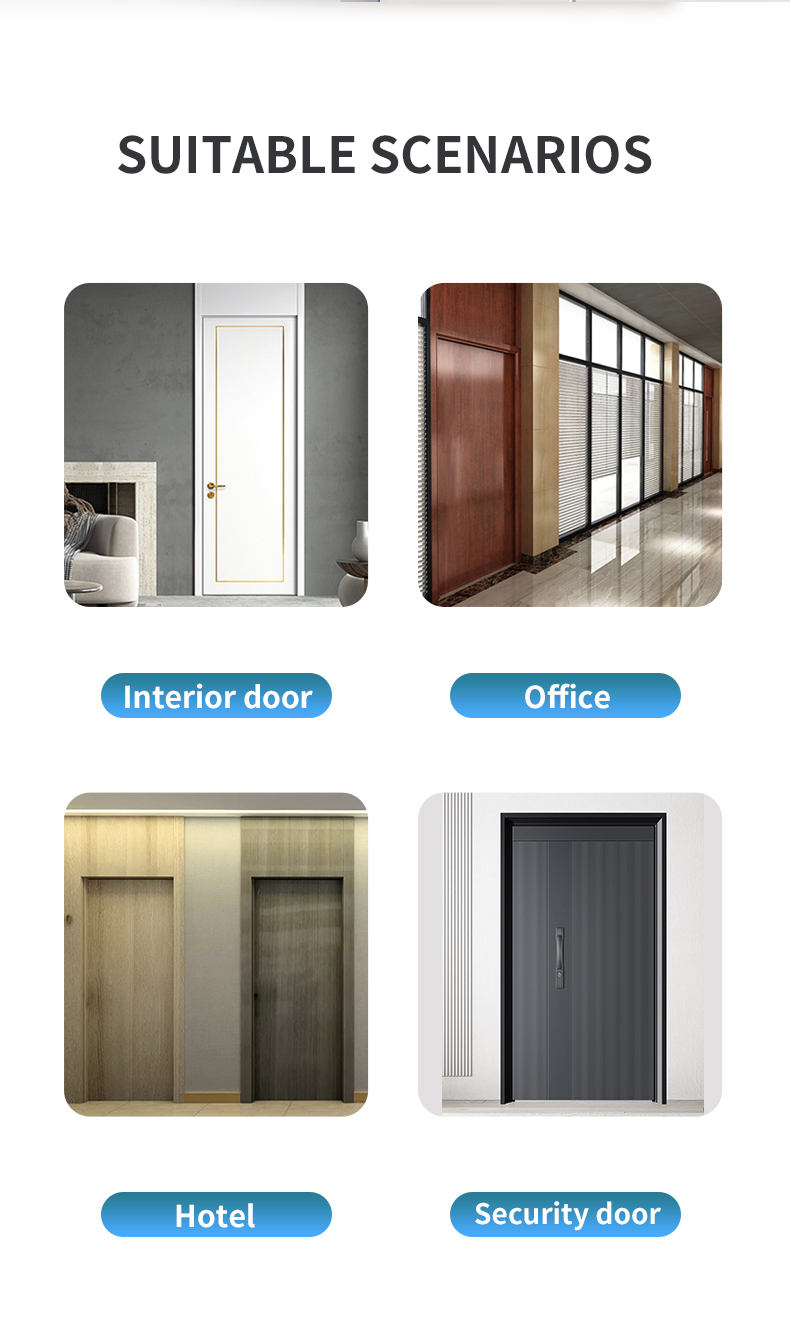 puerta de entrada con cerradura inteligente